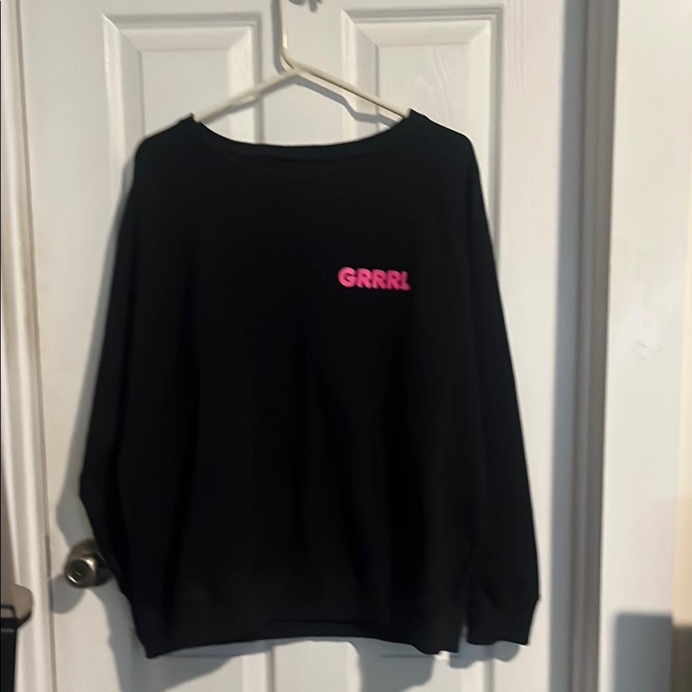 Grrrl Black Lifts not War Top